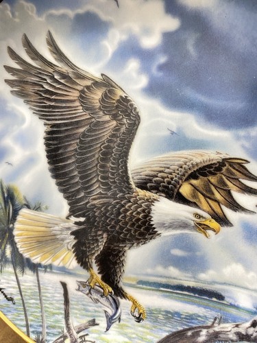 Plate franklin mint eagle - franklin,